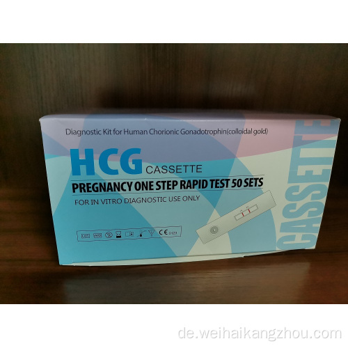 IVD Schwangerschaft Schnelle Testkassette für Frauengesundheit